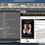 The main interface of eXtreme movie manager